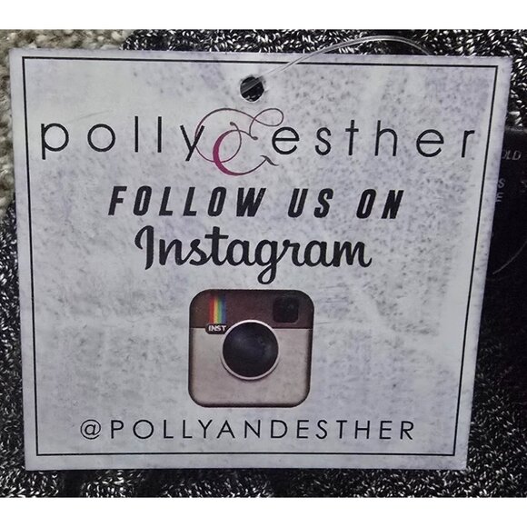 Sleeveless Gray Knit Turtleneck Midi Dress By Polly & Esther - Small - Picture 4 of 4